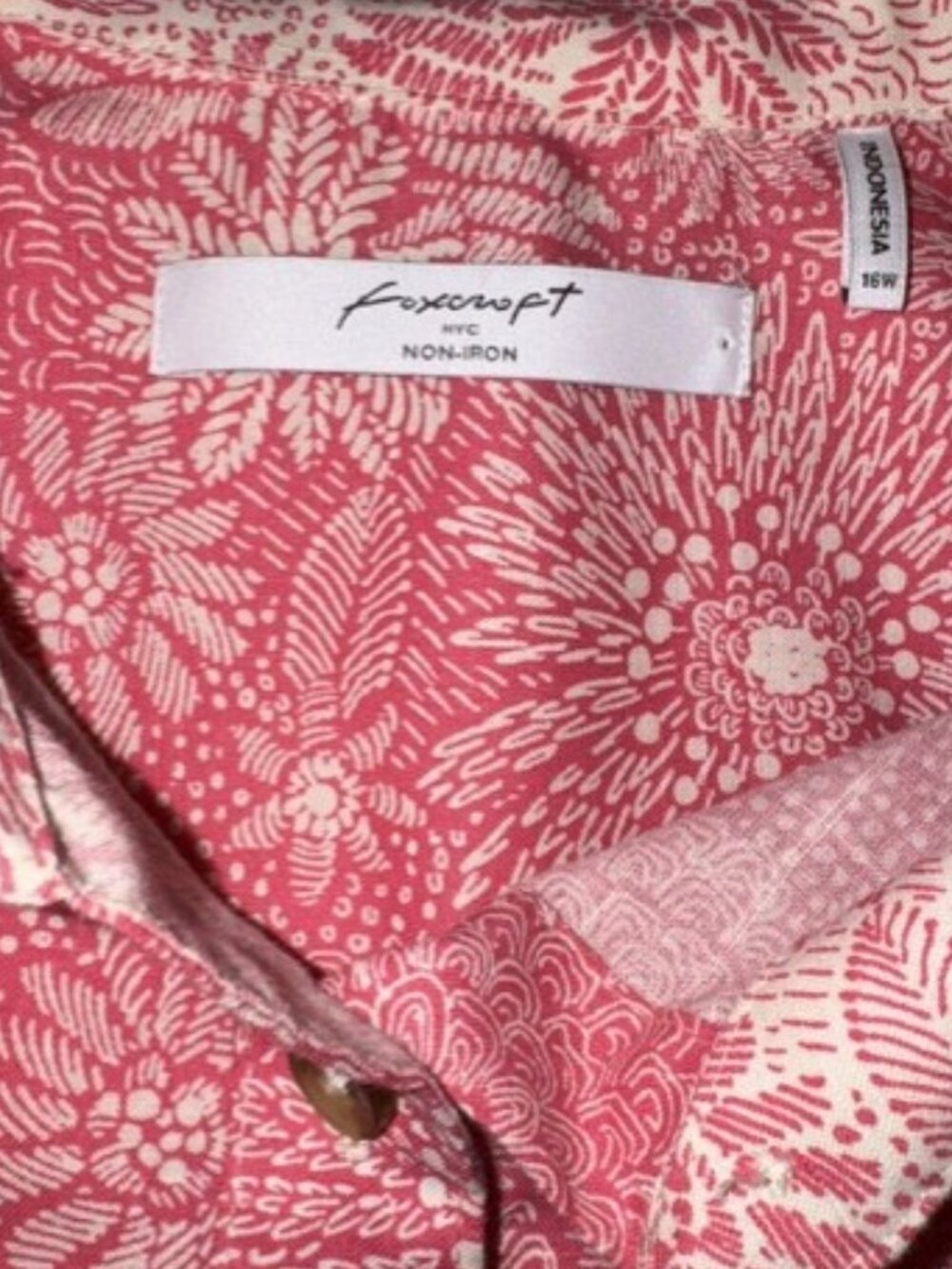 FOXCROFT Orange Floral Print Blouse (Size 18W) - Picture 6 of 7